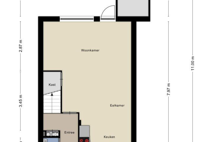 Plattegrond – Seelenstraat 16, Heerlen