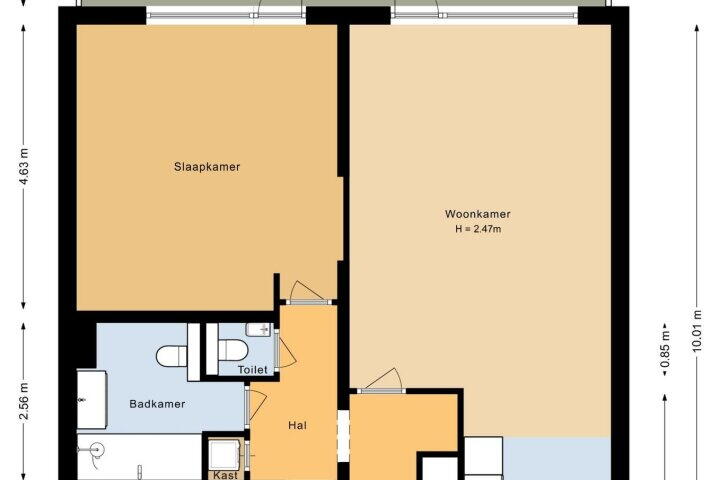 Plattegrond – Selde Rust 25 18, Amstelveen