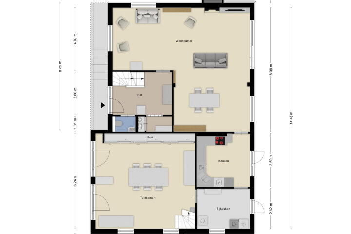 Plattegrond – Seringenstraat 5, Wouwse Plantage