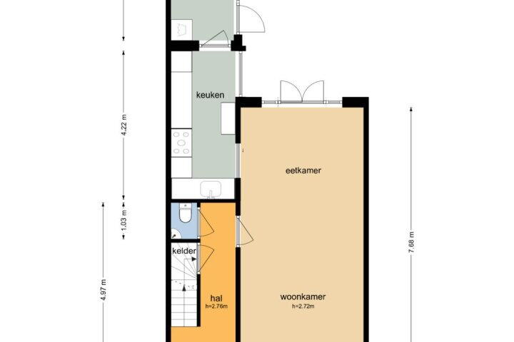 Plattegrond – Seringenstraat 34, Zwolle