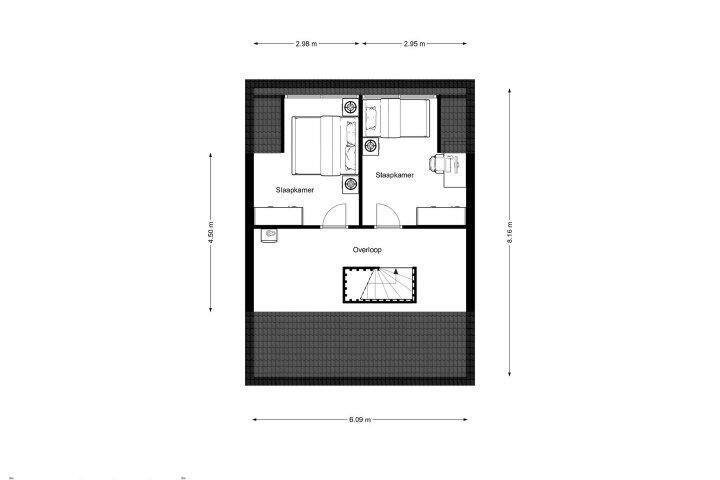 Plattegrond – S.H.de Rooshof 25, Drachten