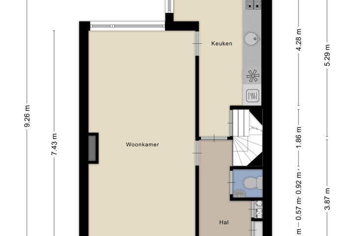 Plattegrond – Silvesterstraat 17, Wijchen