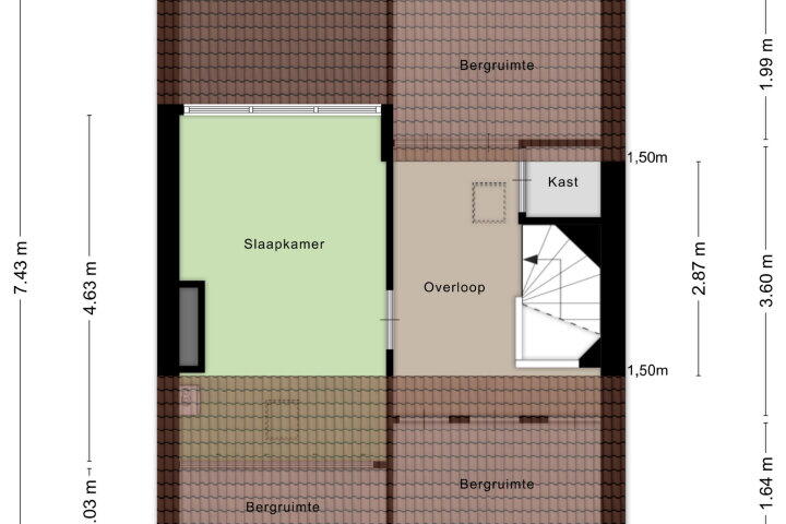 Plattegrond – Silvesterstraat 17, Wijchen