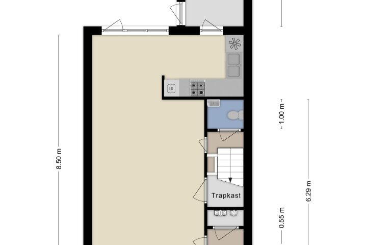 Plattegrond – Silvoldestraat 86, Amsterdam