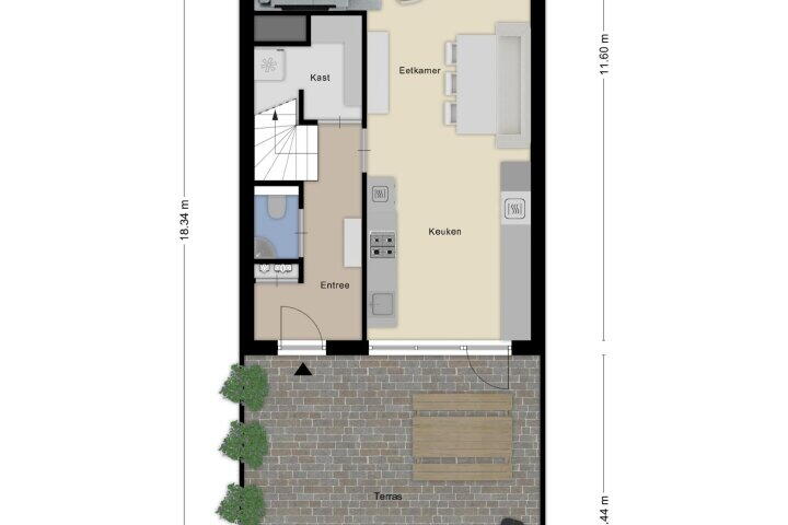 Plattegrond – Simon Carmiggelthof 248, Den Haag