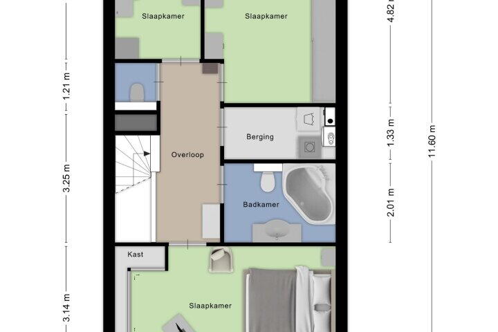 Plattegrond – Simon Carmiggelthof 248, Den Haag