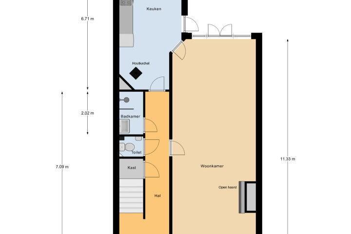 Plattegrond – Singel 162, Vlissingen