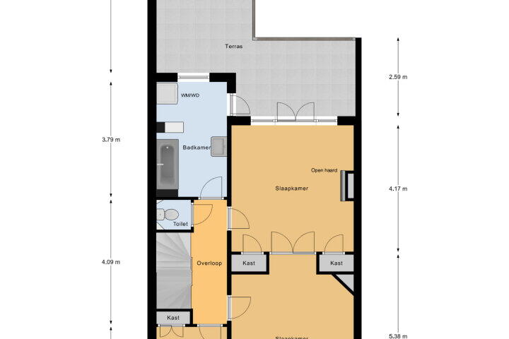 Plattegrond – Singel 162, Vlissingen