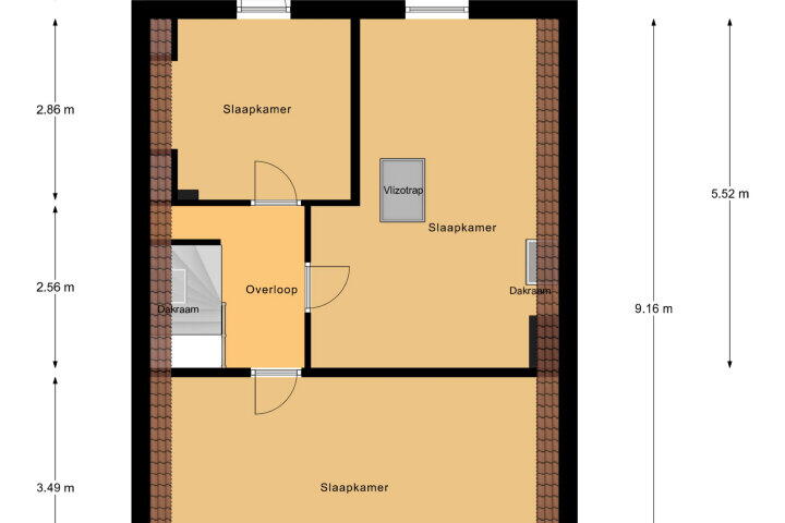 Plattegrond – Singel 162, Vlissingen