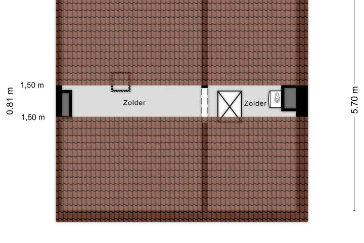 Plattegrond – Sint Alphonsusstraat 26, Roosendaal