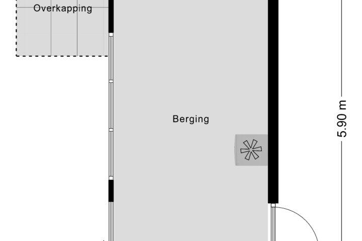 Plattegrond – Sint Alphonsusstraat 9, Roosendaal