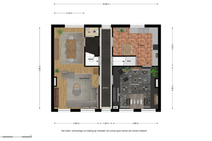 Plattegrond – Sint Bavostraat 24, Rijsbergen