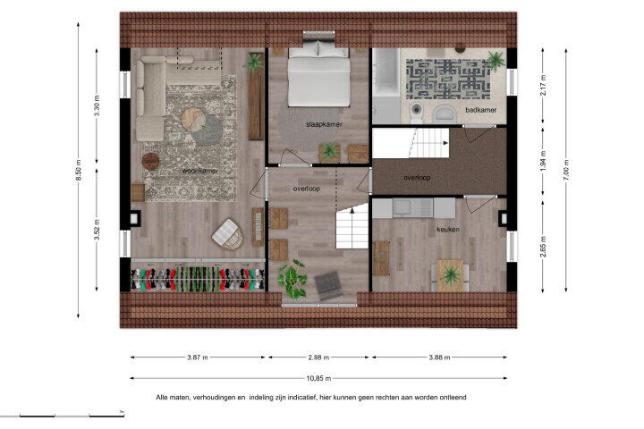 Plattegrond – Sint Bavostraat 24, Rijsbergen