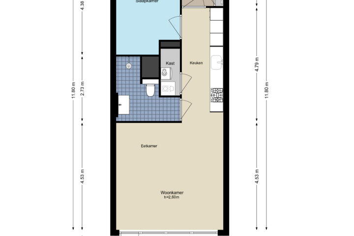 Plattegrond – Sint Janskruidlaan 104, Amstelveen