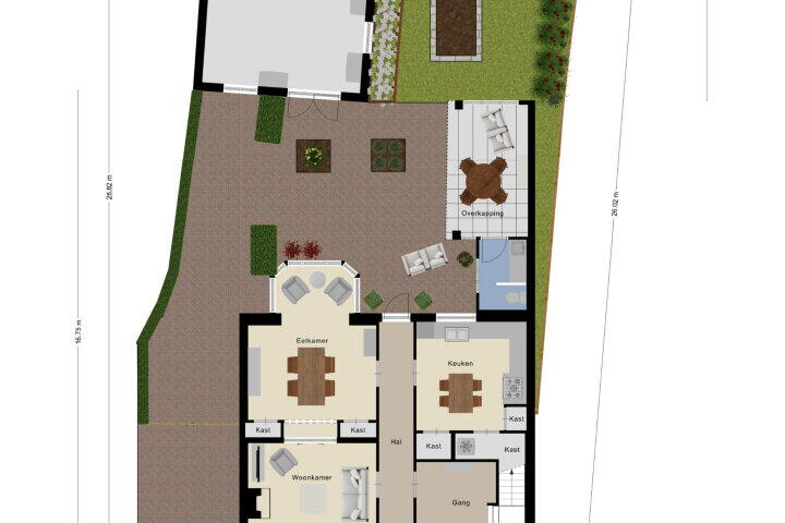 Plattegrond – Sint Janstraat 105, Sprundel
