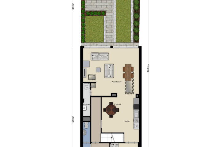Plattegrond – Sint Josephstraat 16, Roosendaal