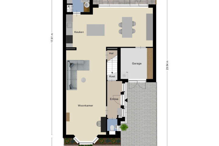 Plattegrond – Sint Josephstraat 75, Roosendaal