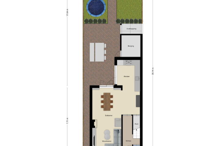 Plattegrond – Sint Josephstraat 78, Roosendaal