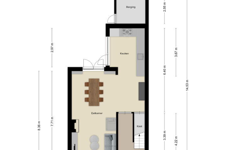 Plattegrond – Sint Josephstraat 78, Roosendaal