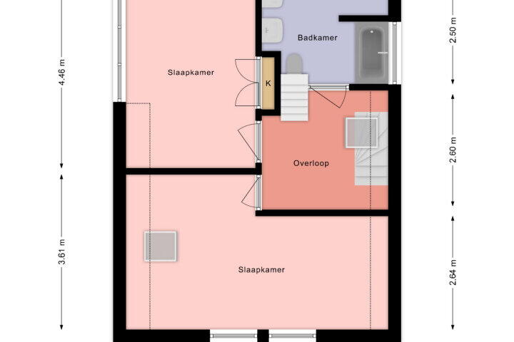 Plattegrond – Sint Martensdyk 23, Scharnegoutum