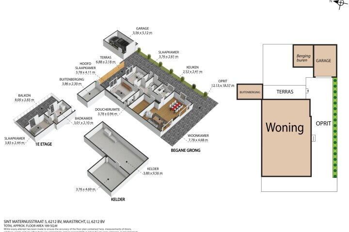 Plattegrond – Sint Maternusstraat 5, Maastricht