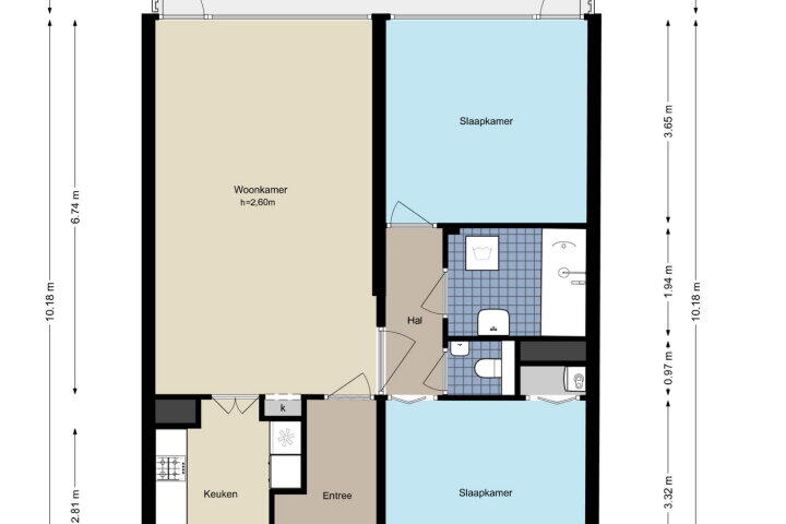 Plattegrond – Sint Philipsland 101, Amstelveen