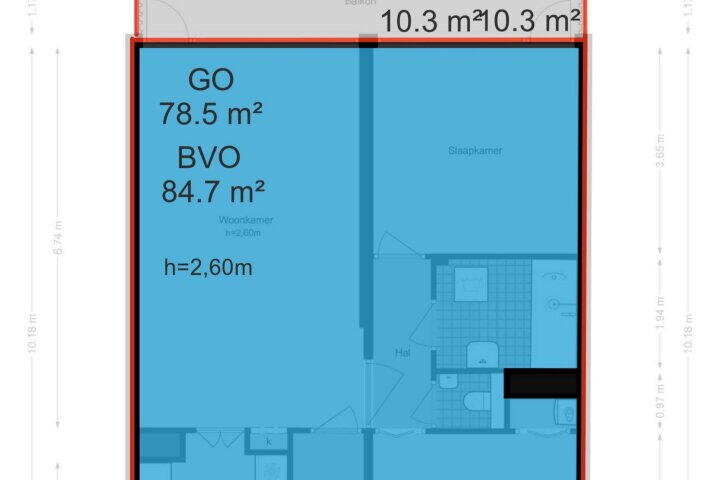 Plattegrond – Sint Philipsland 101, Amstelveen