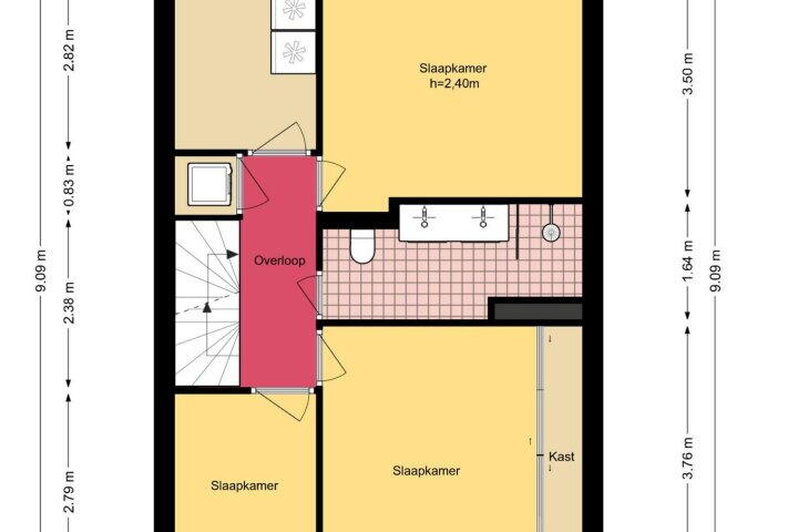Plattegrond – Sint Philipsland 15, Amstelveen