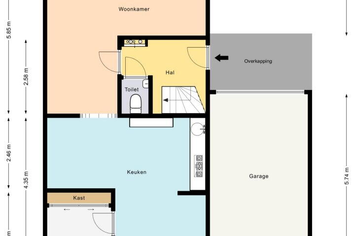 Plattegrond – Skou 50, Joure