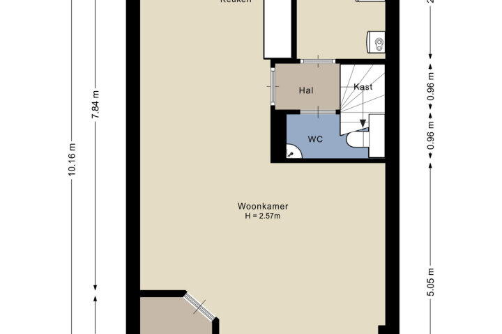 Plattegrond – Slangevecht 4, Amersfoort