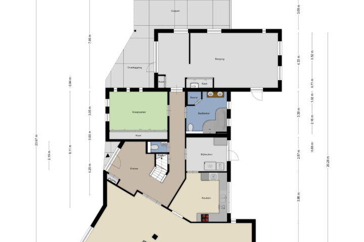 Plattegrond – Sleedoorn 31, Zeewolde