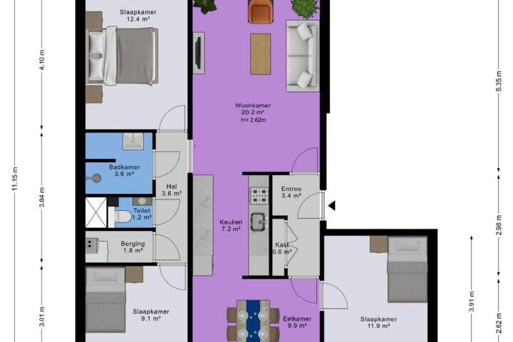 Plattegrond – Sloep 142, Groningen