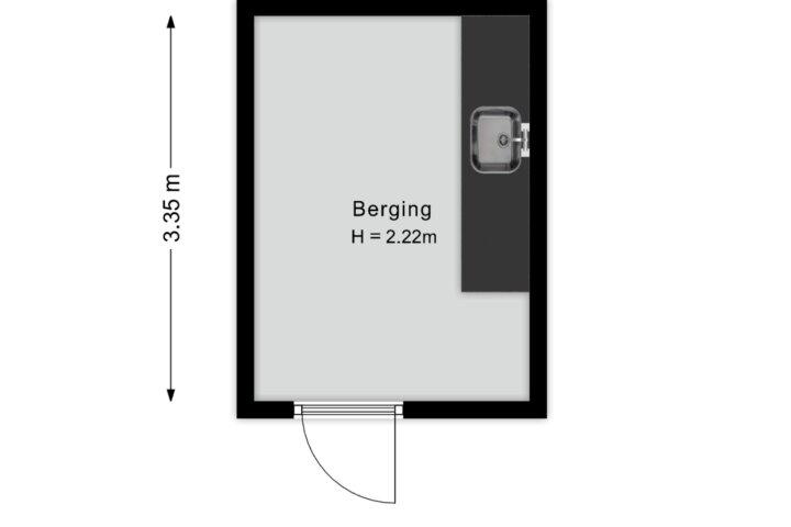 Plattegrond – Slootland 31, Oldemarkt