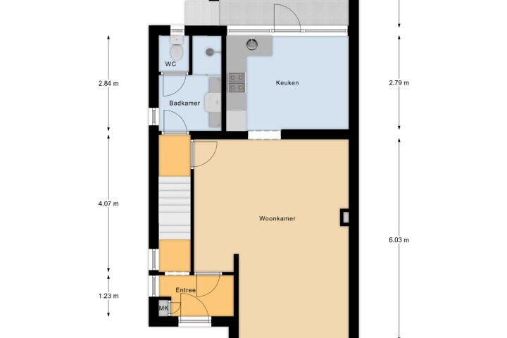 Plattegrond – Sloterstraat 33, Landgraaf