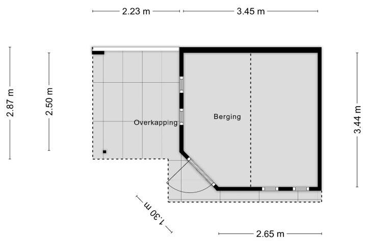 Plattegrond – Sluiskamp 3186, Wijchen