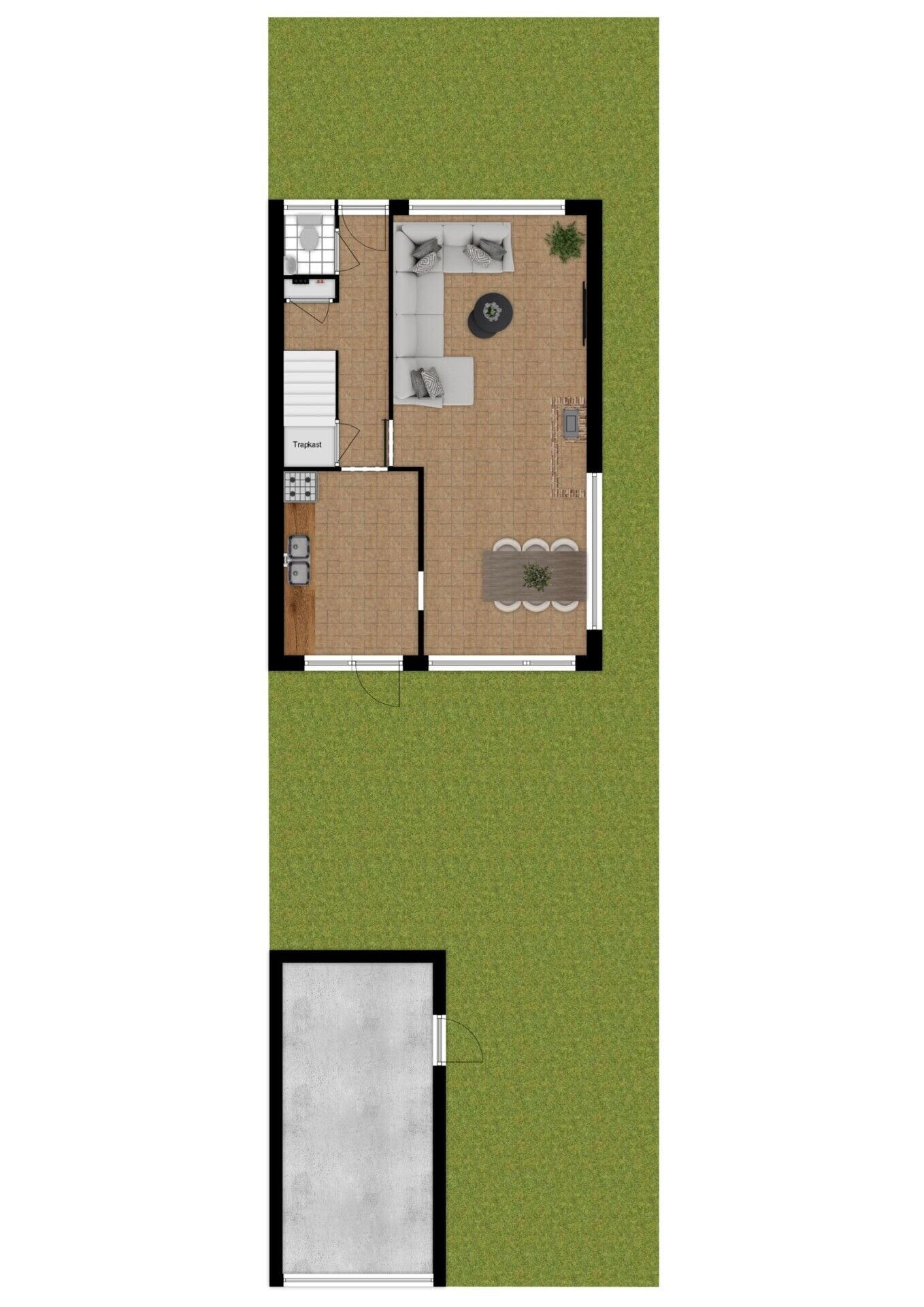 Plattegrond 5 - Smalweer 1, Hardinxveld-Giessendam