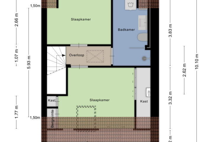Plattegrond – Smetanastraat 18, Amersfoort