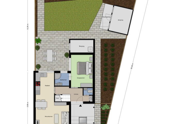 Plattegrond – Smidsakker 22, Nispen