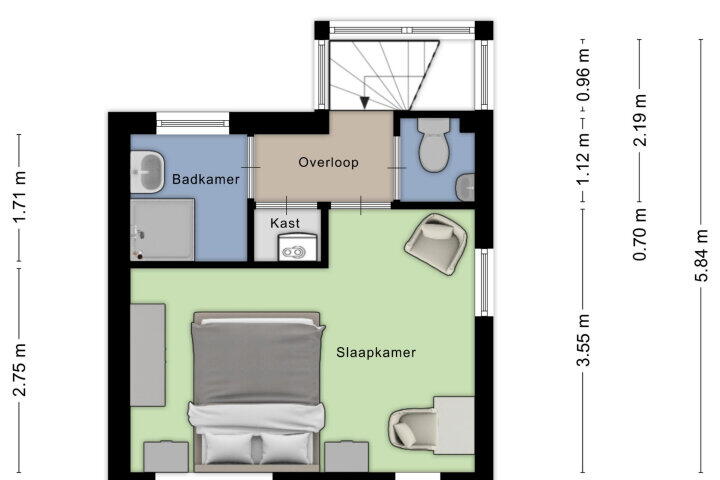 Plattegrond – Smidsakker 22, Nispen