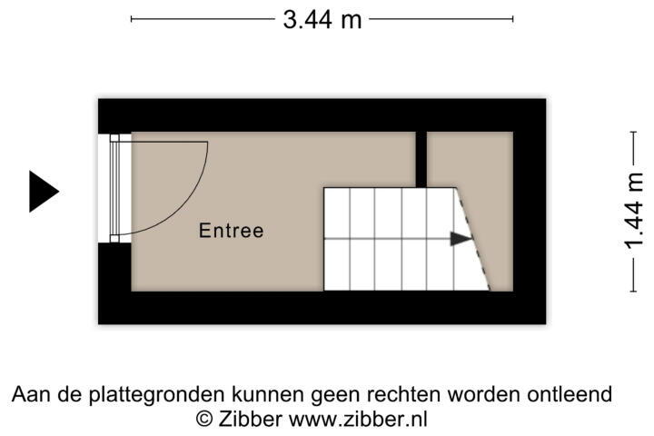 Plattegrond – Smidsstraat 26 b, Zelhem