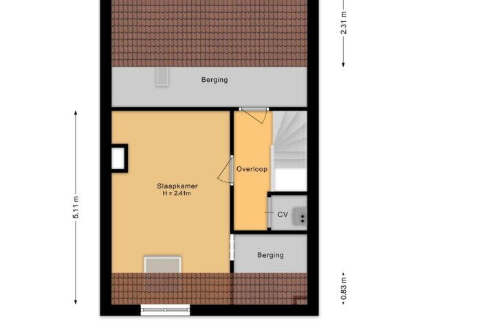 Plattegrond – Snelleveldstraat 54, Amsterdam