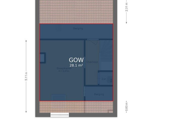 Plattegrond – Snelleveldstraat 54, Amsterdam