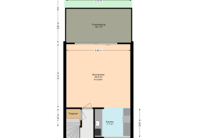 Plattegrond – Socrateslaan 4, Den Haag