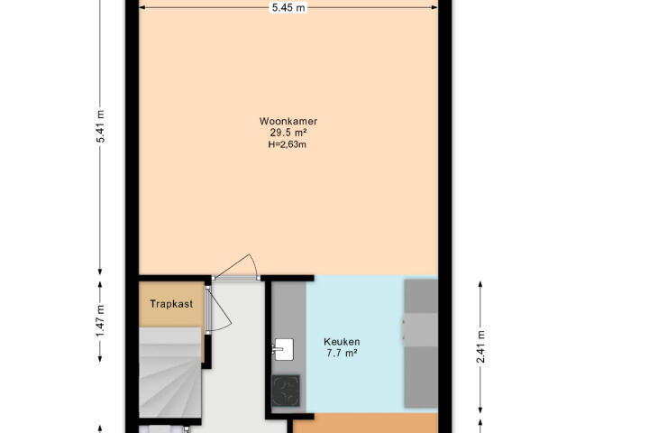 Plattegrond – Socrateslaan 4, Den Haag