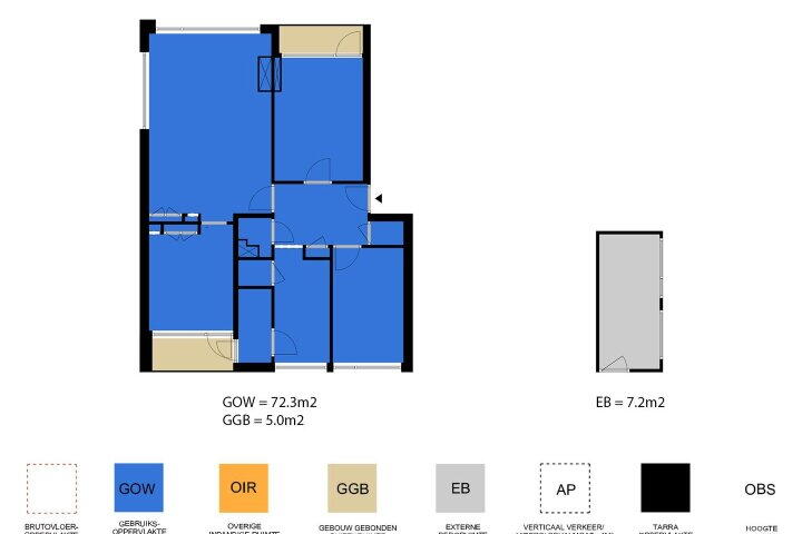 Plattegrond – Spaanse Aakstraat 21, Groningen