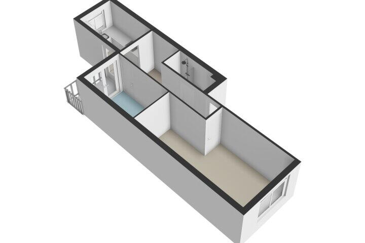 Plattegrond – Spaarndammerstraat 20 F, Amsterdam