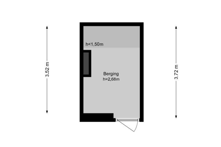 Plattegrond – Spaarndammerstraat 20 F, Amsterdam