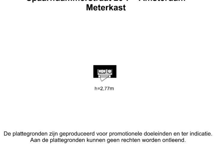 Plattegrond – Spaarndammerstraat 20 F, Amsterdam