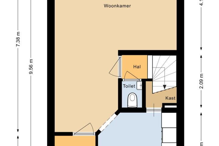 Plattegrond – Spaarne 34, Heerhugowaard