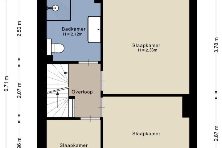 Plattegrond – Spaarnestraat 157, Amersfoort